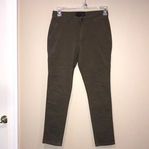 Used men straight legs pants size 28/30  brown